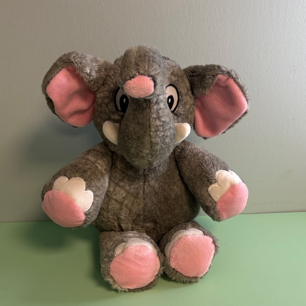 Rainforest Cafe Grey Elephant Plush Stuffed Animal, Kids Plush Toy